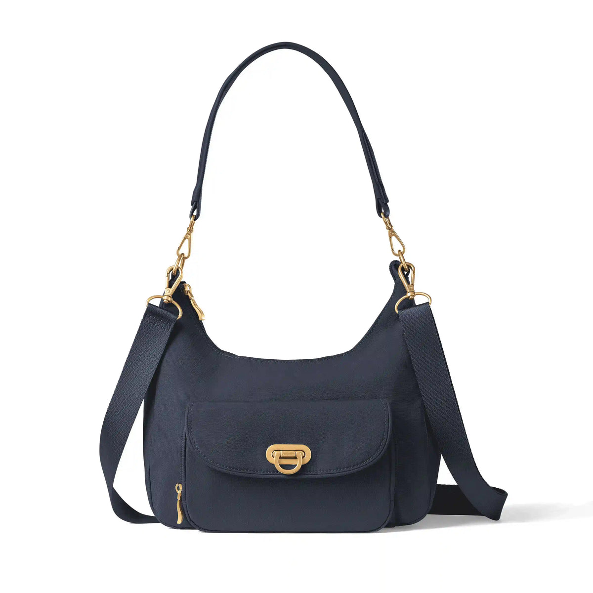Coastal Flip Lock Half Moon Bag